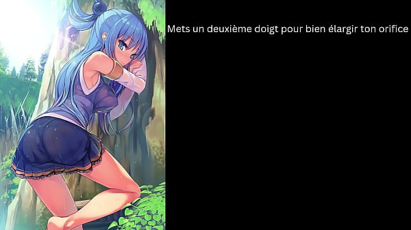 Hentai joi Aqua fr Anal, Oral, Ass to mouth, Sissyfication, femdom, Cum eating instruction