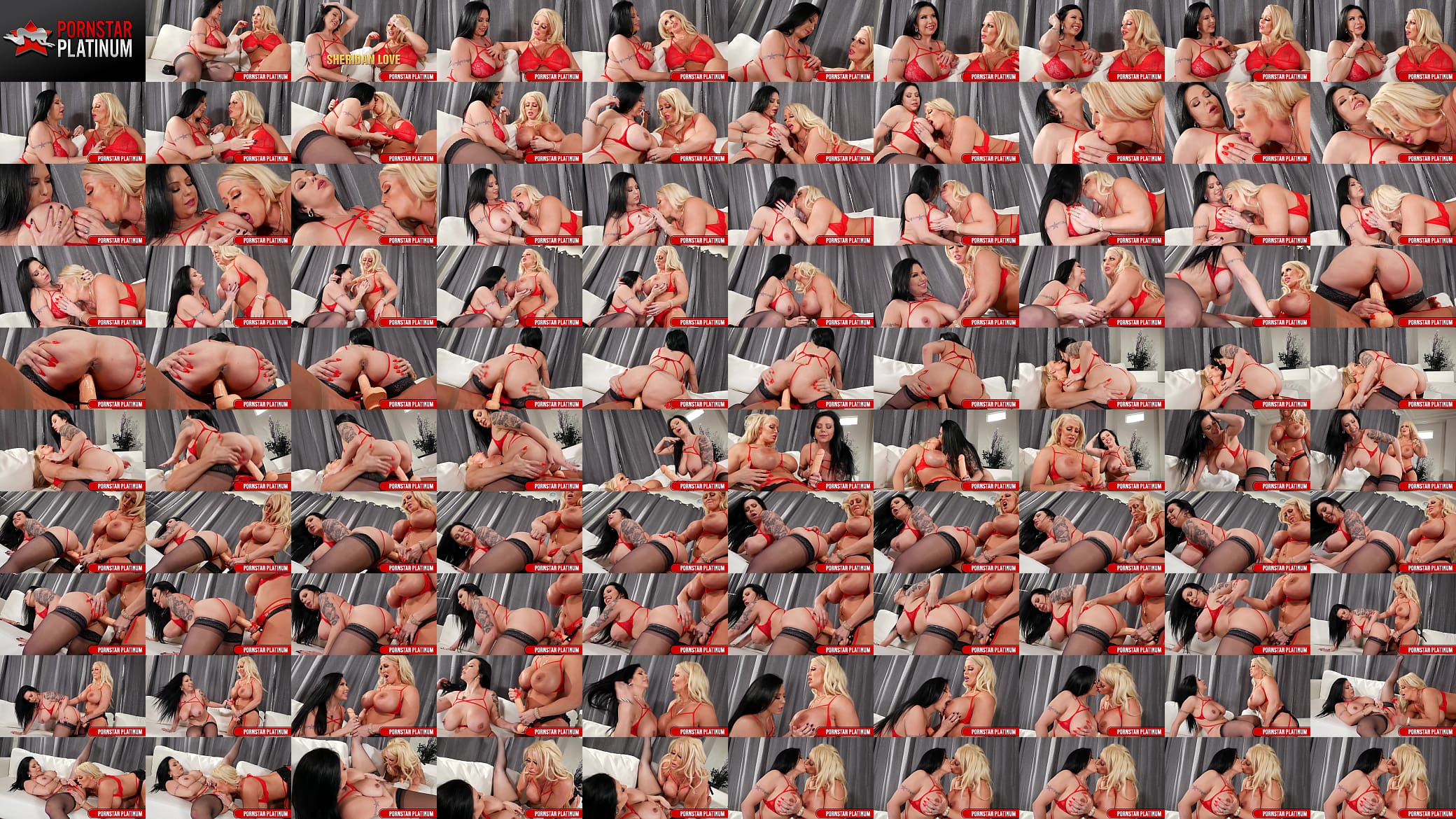 Alura Jenson Crams Her Big Strap On Deep In Sheridan Love&#039;s Snatch! 预览图