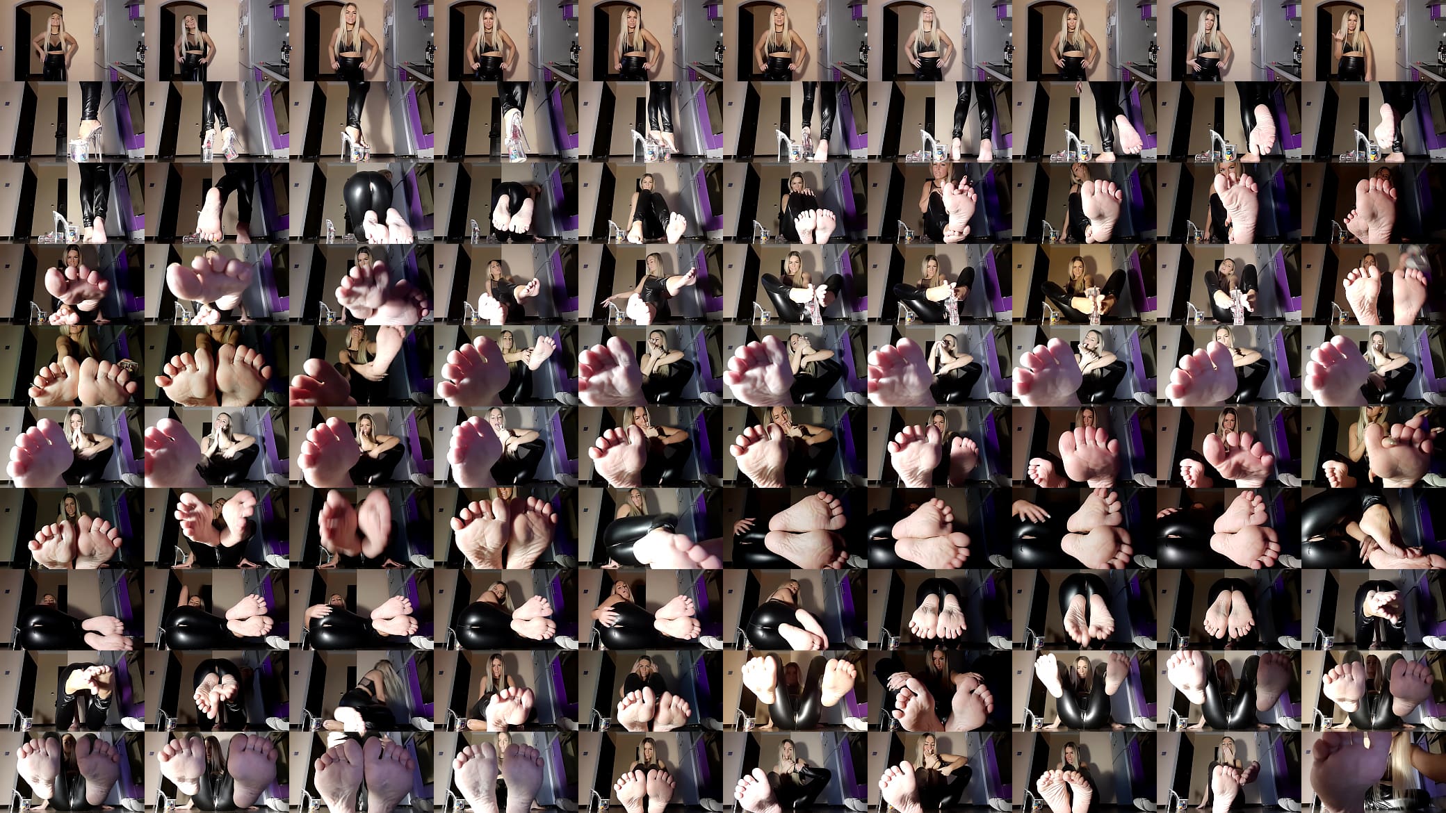 Foot fetish, sexy queen lick and smell feet 预览图