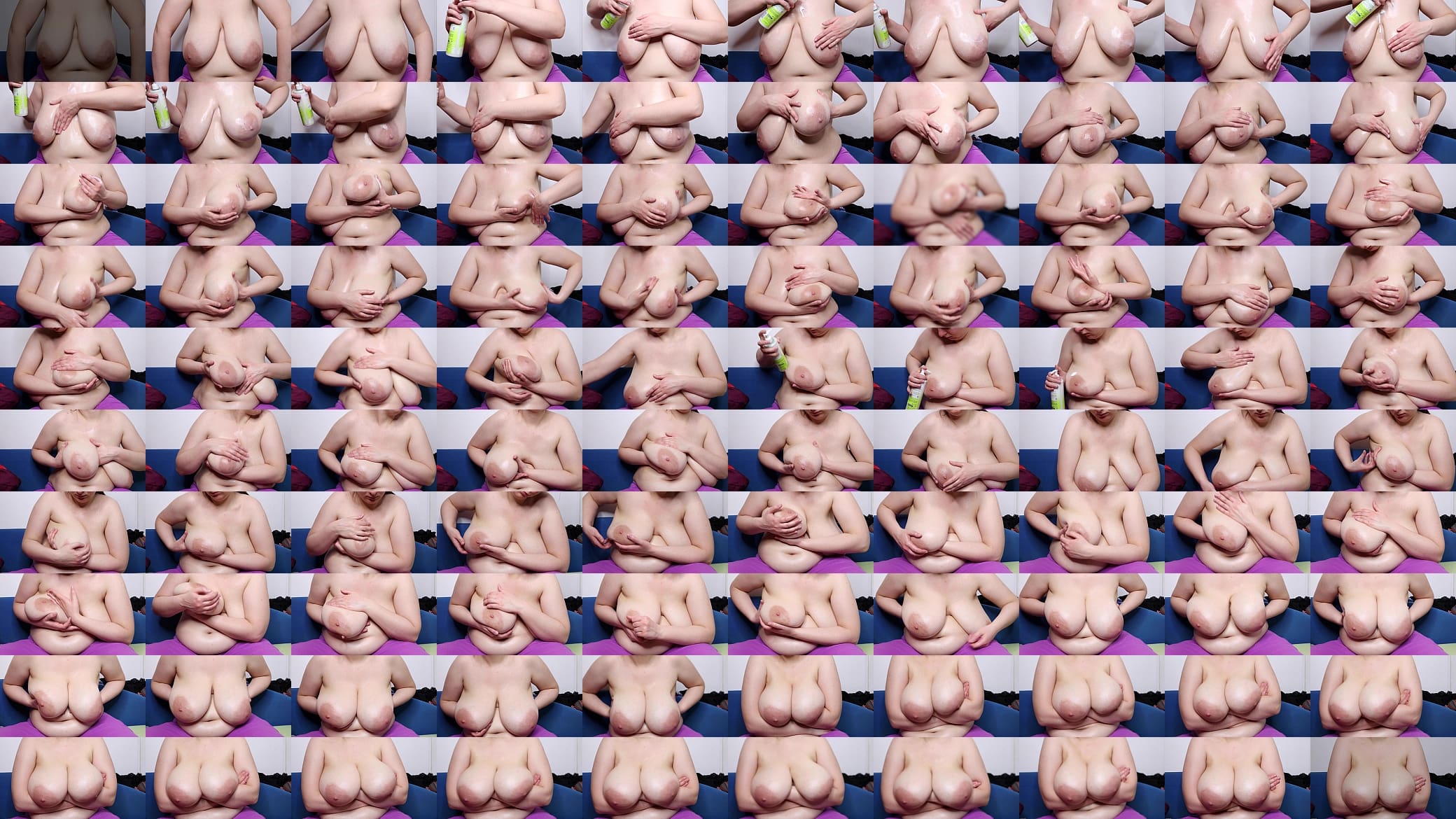 Creaming my big natural boobs 预览图