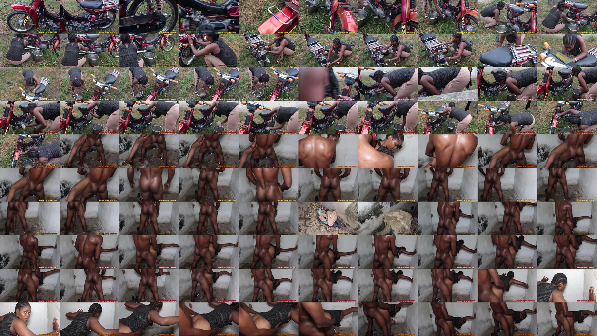 I BEGGED HIM TO FUCKED ME AFTER I FINISHED WASHING MY HUSBAND MOTORCYCLE AND HE GAVE ME HARDCORE SEX 预览图