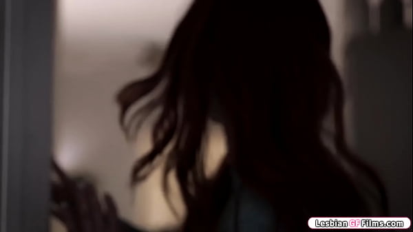 Redhead watches her roommate masturbate