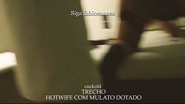 TEASER Cuckold films the naughty hotwife giving it to the gifted Black man interracial bbc