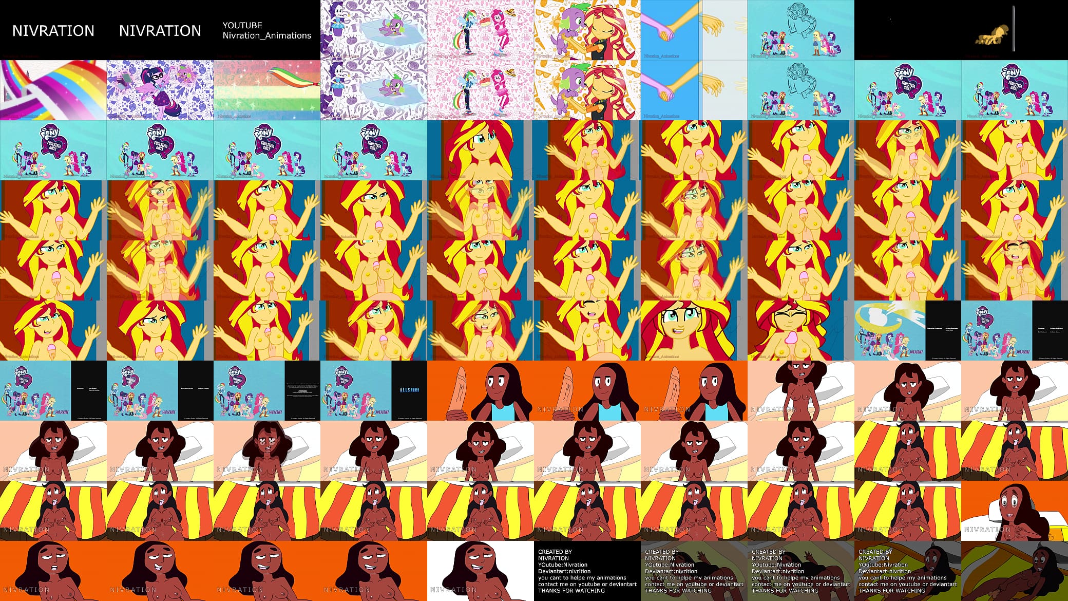 Sunset shimmer test animation 1 and Connie Steven universe 预览图