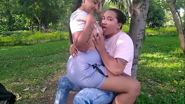 lesbian ass licking public