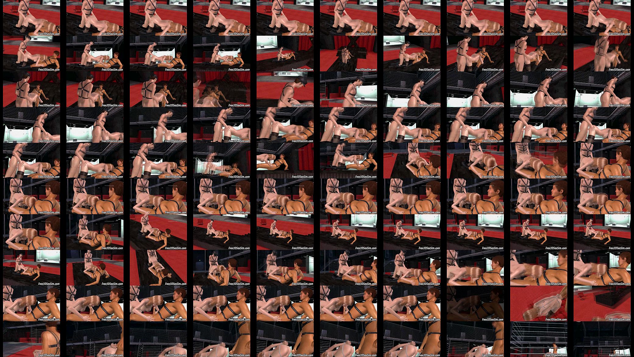 Foxy 3D cartoon blonde honey getting double teamed 预览图