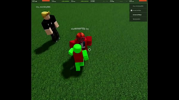 hot bitch gets gang banged on roblox and cream pied on