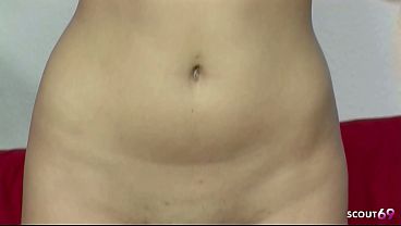 First MMF 3Some Casting Sex for sweet blonde Teen Sunny with natural bouncing Tits