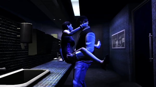 GTA 4 - Luis Fucks an Asian Babe (Kay Hartman) in the Club Bathroom