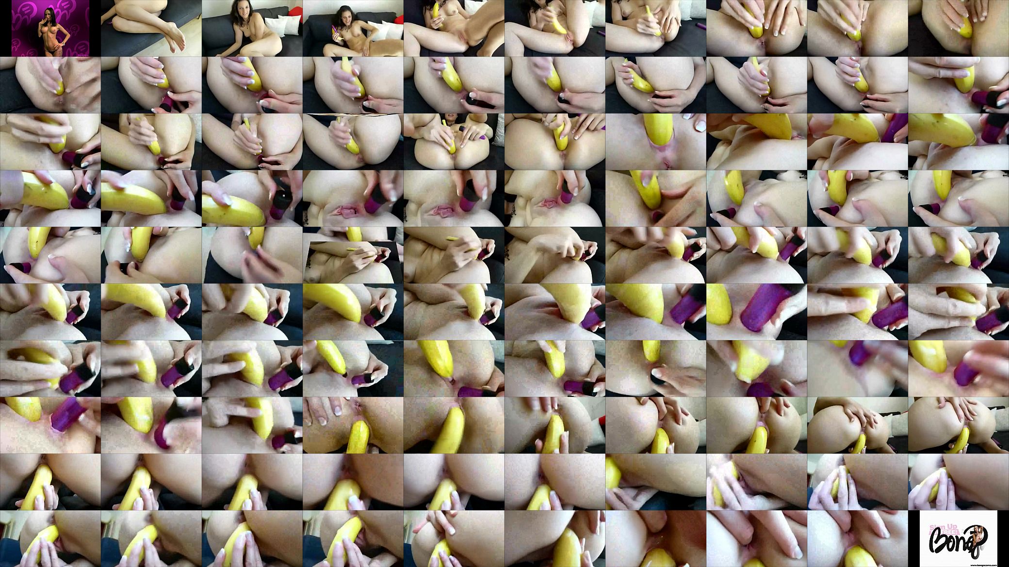 Webcam Brunette Masturbating Pussy With Banana 预览图