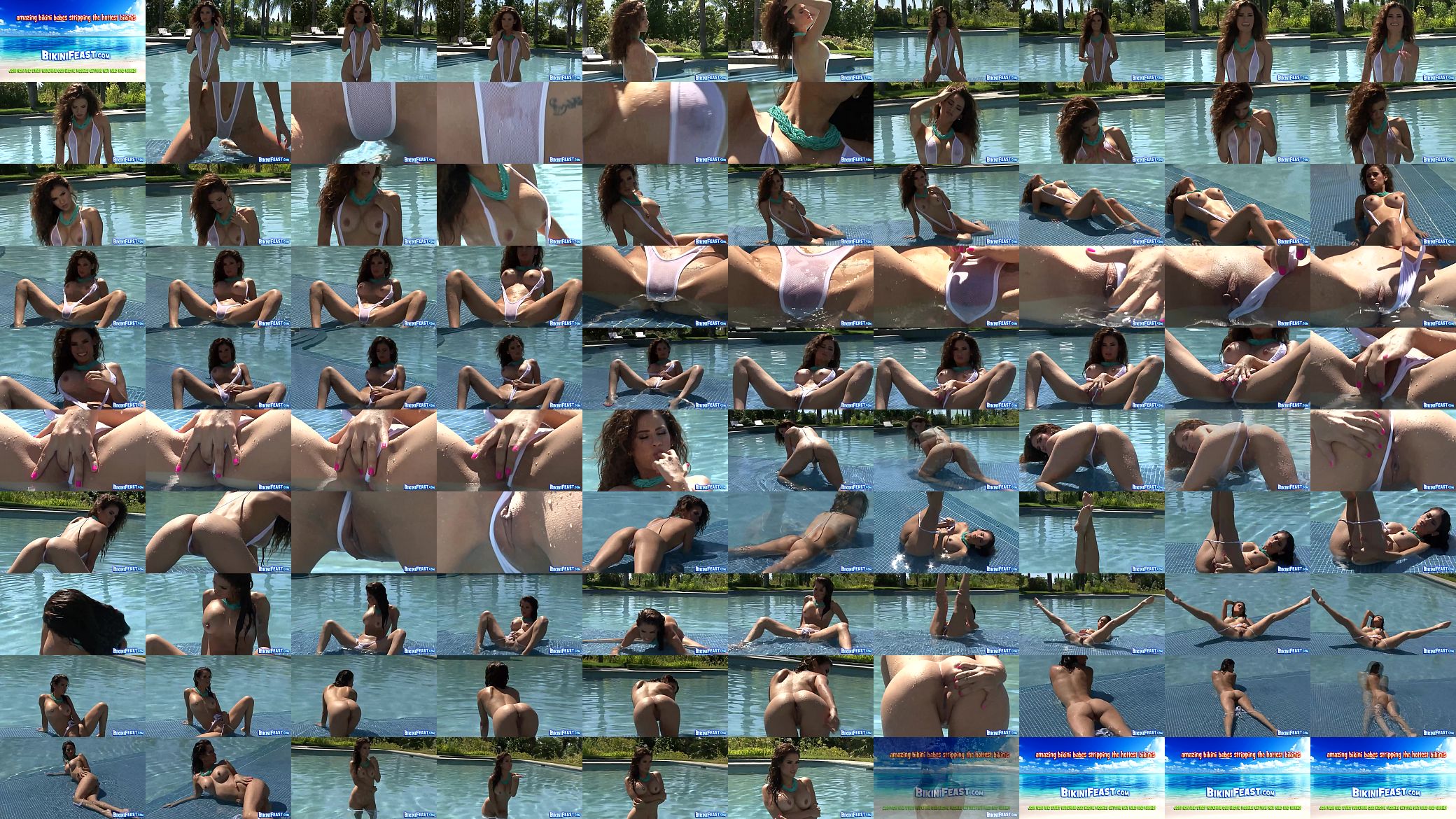 Gorgeous Latina in tiny bikini 预览图