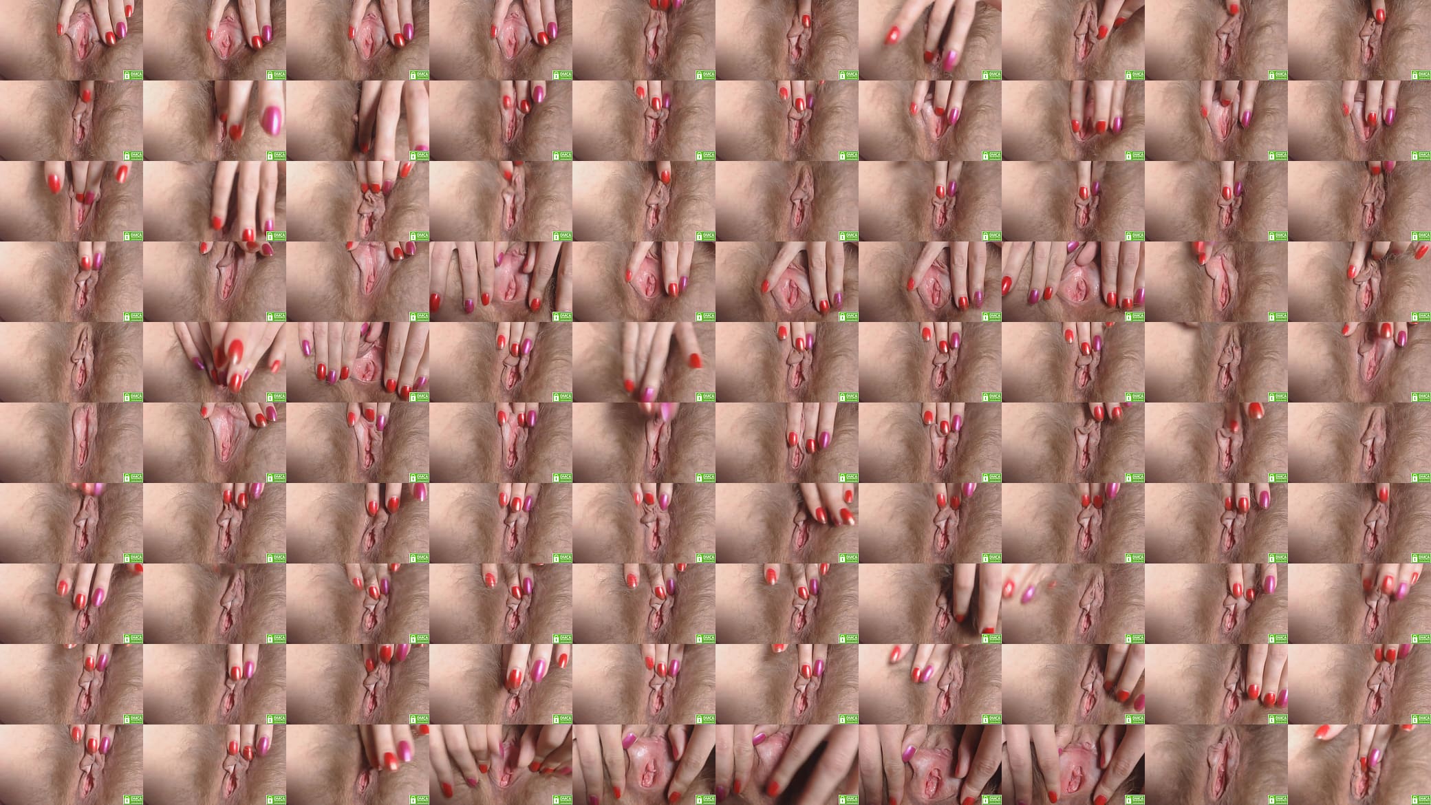 Clit playing close up. Hairy pussy, big clit. Pussy masturbating 预览图