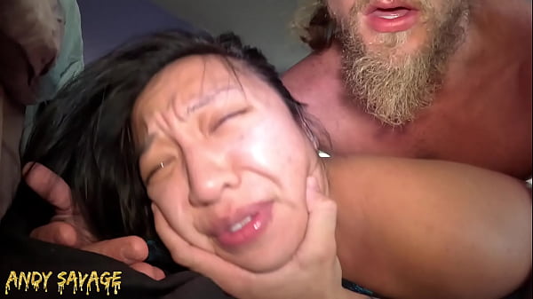 Rough FACEFUCKING & passionate Domination for Asian girlfriend - FULL