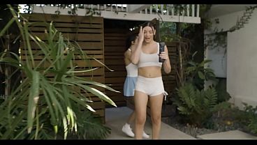 TRANSFIXED - Leah Hayes And Ravyn Alexa Turn Jogging Crush Into Wild Trans Hardcore 69 Fuck