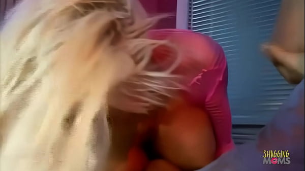 Two dreamy blonde lesbians fuck a big dick guy in a sensual threesome.