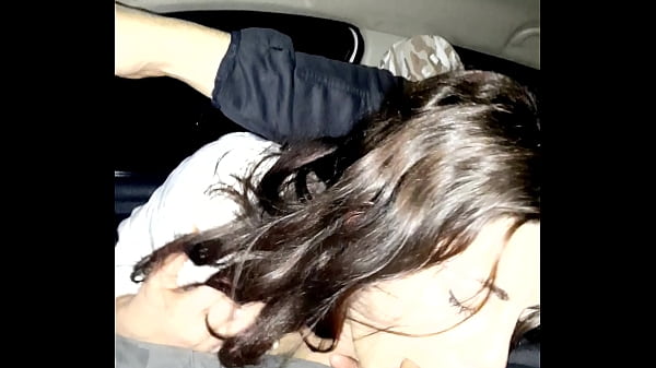 It does not resist! she sucks me and swallows it all on my way home from work