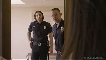 MOMMY BLOWS BEST - Hot Busty MILF TITTYFUCKED BY THE LAW'S BIG LONG DICK