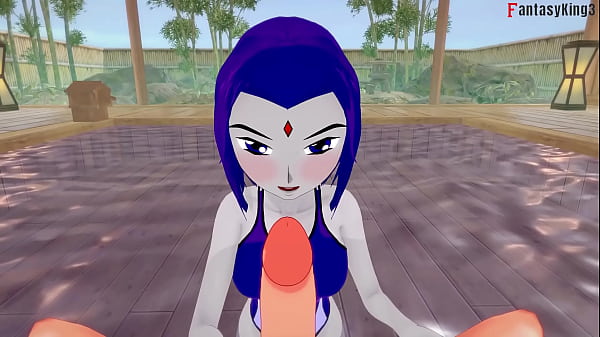 Raven bikini blowjob | 1 |Titans