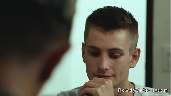 Young recruit suck and fucks two cocks 6 min