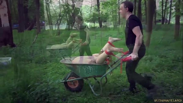 Busty teen stands punishment humiliation and fuck in bdsm cage