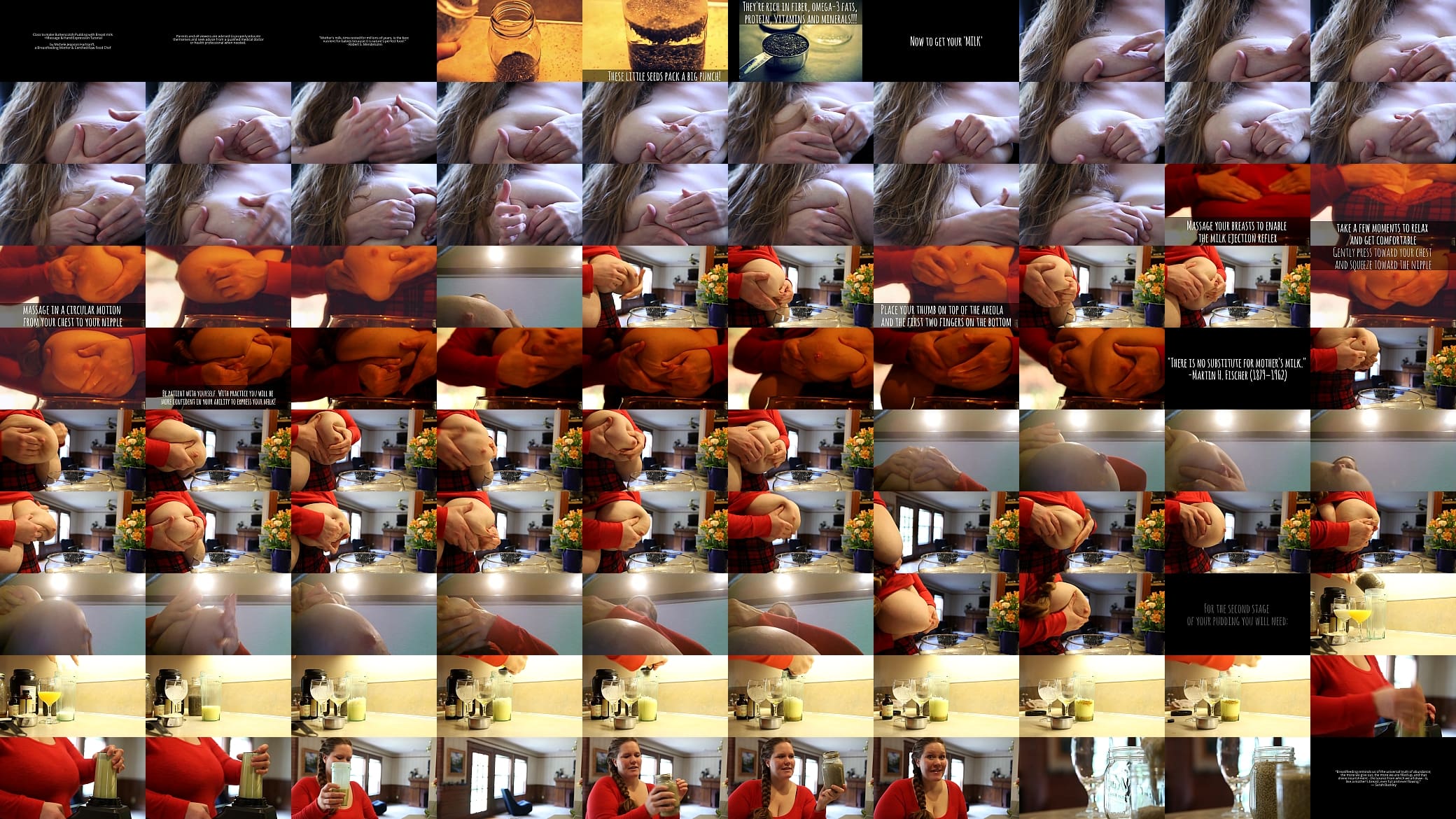 Class to Make butterscotch pudding with Breast Milk   Breast Massage &amp; Hand Expression Tutorial 预览图