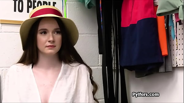 Busty bikini babe fucked for stealing a dildo