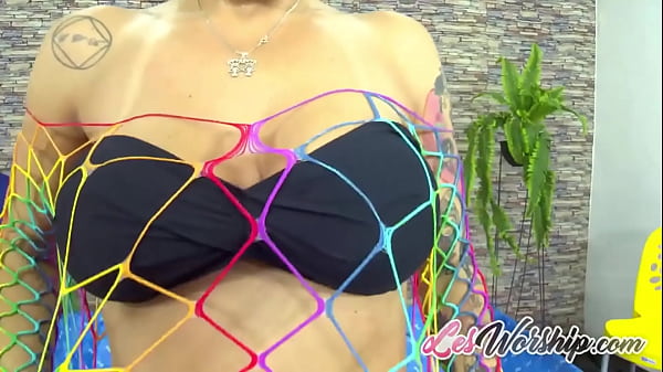 Big Tits Latina Stripped Down For Lesbian Toying