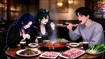 Crushed on Her, Hooked Up with Her Bestie After Dinner Episode 4 AI Generated,CX