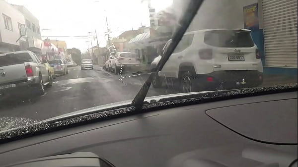 I'm taking an UBER and my neighbor's wife gave me a delicious blowjob in the car