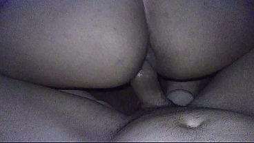 It's more fun in the dark, little slut, come give me your big pussy hidden from your cuckold husband. If he finds out, he'll send the whore to the street or to my house. He doesn't even know I've been with his wife for years.