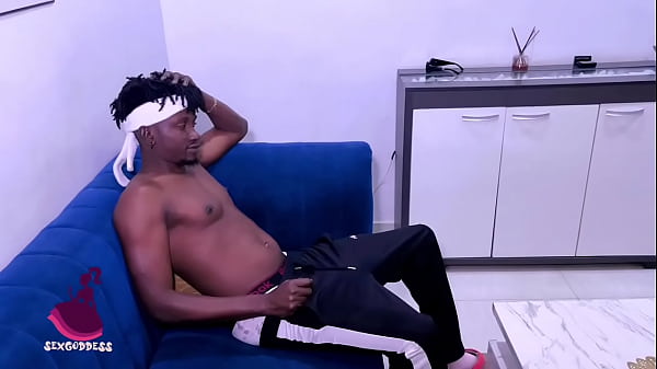 Ebony maid got a facial cum from his horny boss