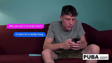 Busty brunette gets fucked by her step-brother