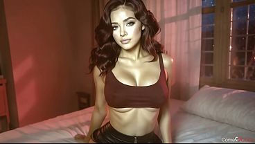 Brunette slut fucked me senseless in the dim-lighted room.[AI]