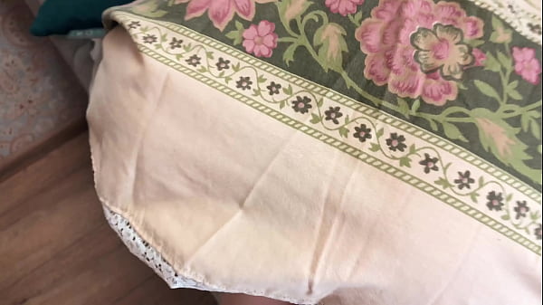 Download Video - Brazenly Fucked Stepmom Stuck in Bed Mechanism - Russian Amateur with Conversation