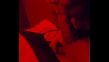 Slutty Latina milf giving oral