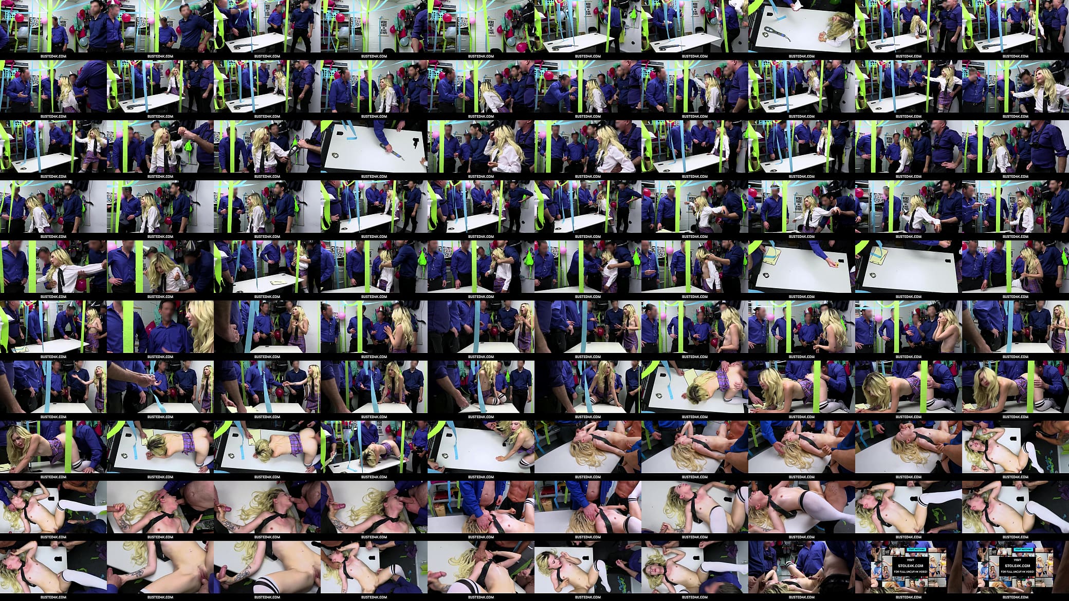 Busted4K  -  Recidivist teen thief Minxx Marley gangbang fucked by LP officers on duty 预览图
