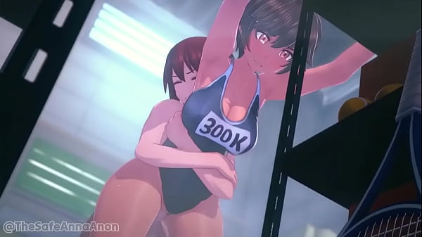 Hentai of a boy having sex with a girl in a swimsuit