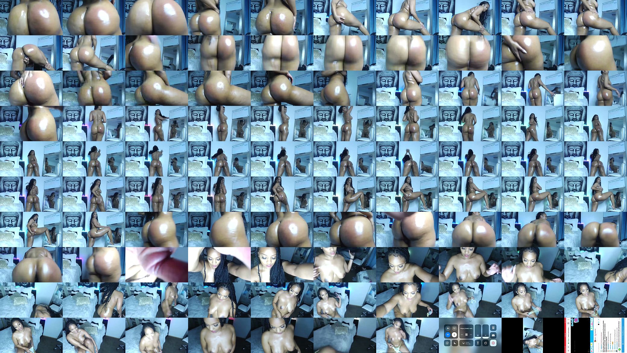Oiled big booty ebony shaking her ass and making it clap 预览图