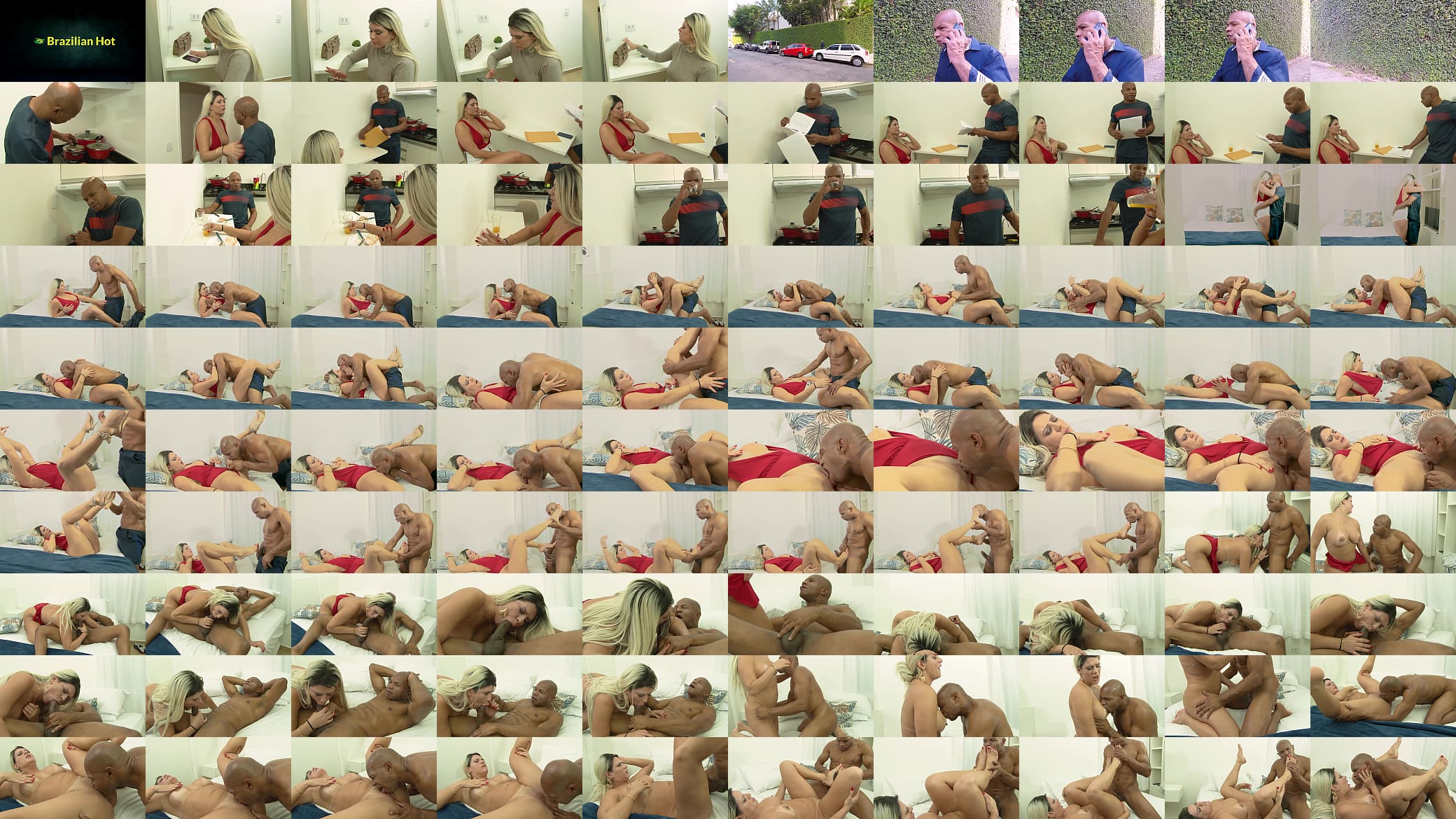 Hot blonde goes to visit her friend and ends up in hot sex 预览图