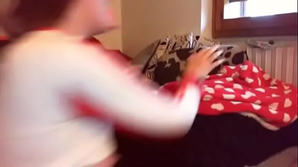 Your pretty girl plays with this dirty diaper