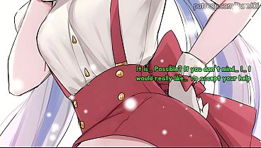 Furina helps you to solve a "morning boner" issue (JOI)