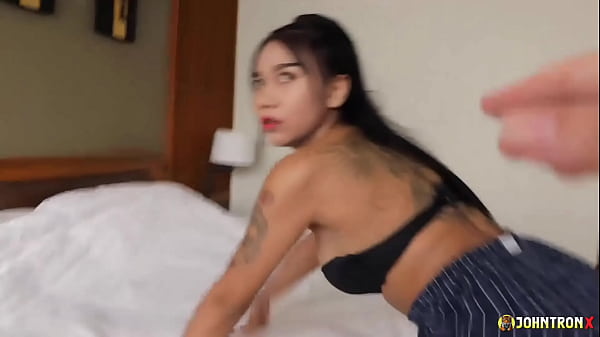 JohnTronX - Sizzling-hot Asian babe gets naked and does a POV blowjob