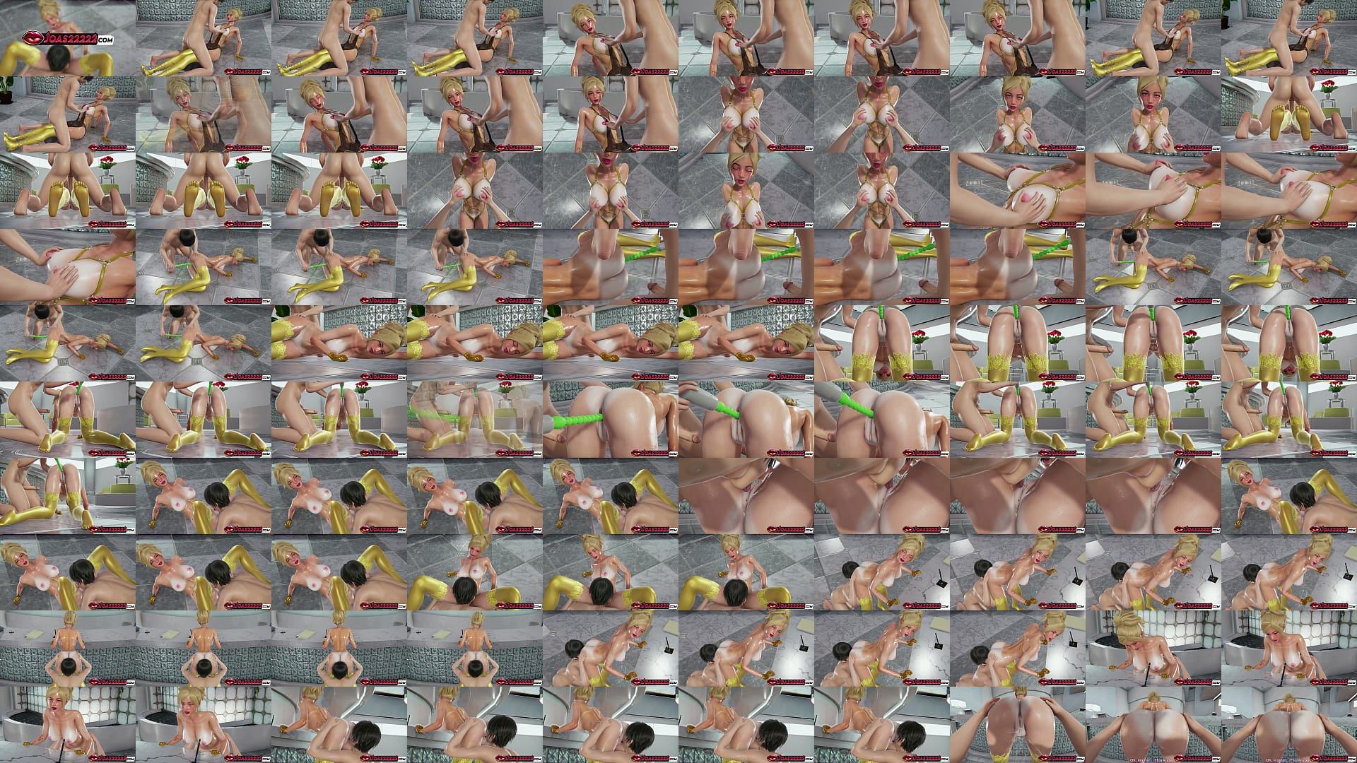 Princess Chihomi&rsquo;s Royal Big Tits Get Oiled &amp; Massaged Until She Moans Wildly, Then Intense Anal Vibrator Stretches Her Tight Hole While Pussy Licking Triggers Explosive Squirt in Uncensored 3D Hentai 预览图