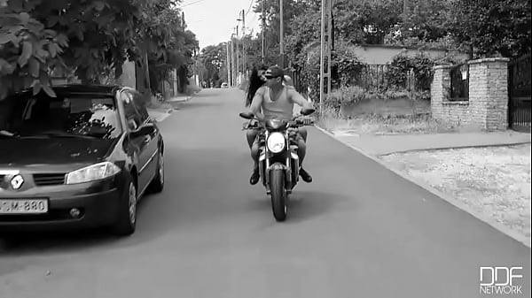 A Biker`s Ride: Horny Redhead Needs Her Pussy Stuffed!