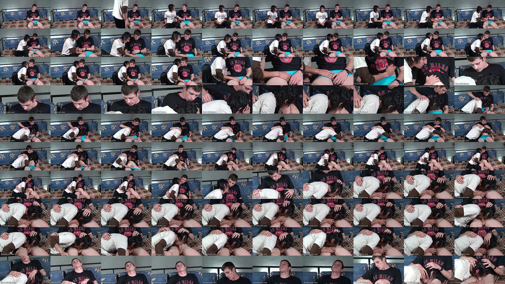 Two cute gay boys take turns swallowing stiff rods 预览图