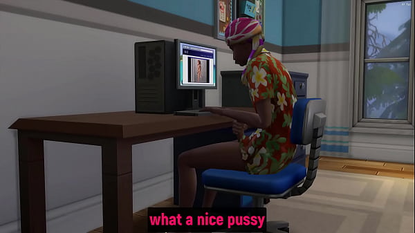 step Son enters the Mother's room while she is taking a nap to have sex with her and make her pregnant after masturbating in front of the computer  - Indian Mom And Son