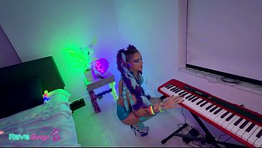 Madison Lights Up A Private Neon Rave With High-Energy Seduction!