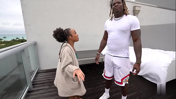 EBONY DICKSUCKER | MENA CARLISLE swallows her stepbrothers massive DICK