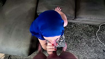Converted HIJAB girl sucking THICK COCK in POV