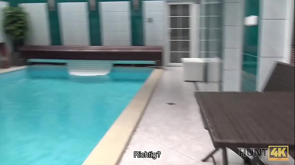 HUNT4K. Sex adventure in the private swimming pool